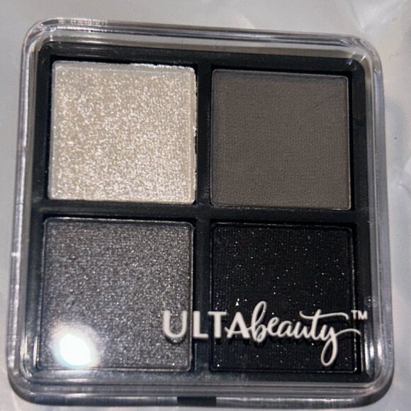 Ulta Beauty Eye Shadow quad shimmer White, Grey, Black & Matt Grey 0.1 oz - Picture 2 of 7